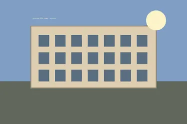 Hotel exterior at dusk